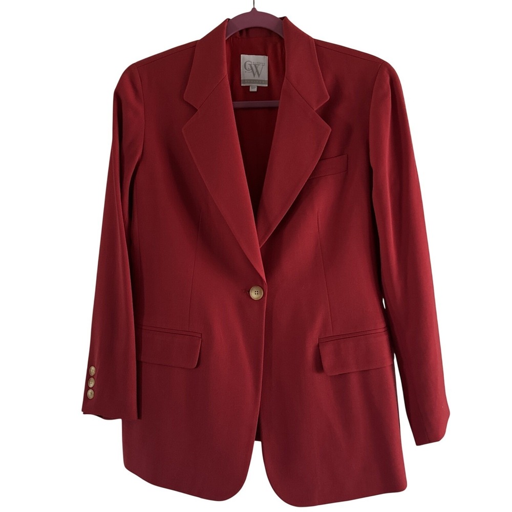 Vintage Clifford &‎ Wills Petites Red Wool Blazer 10p
